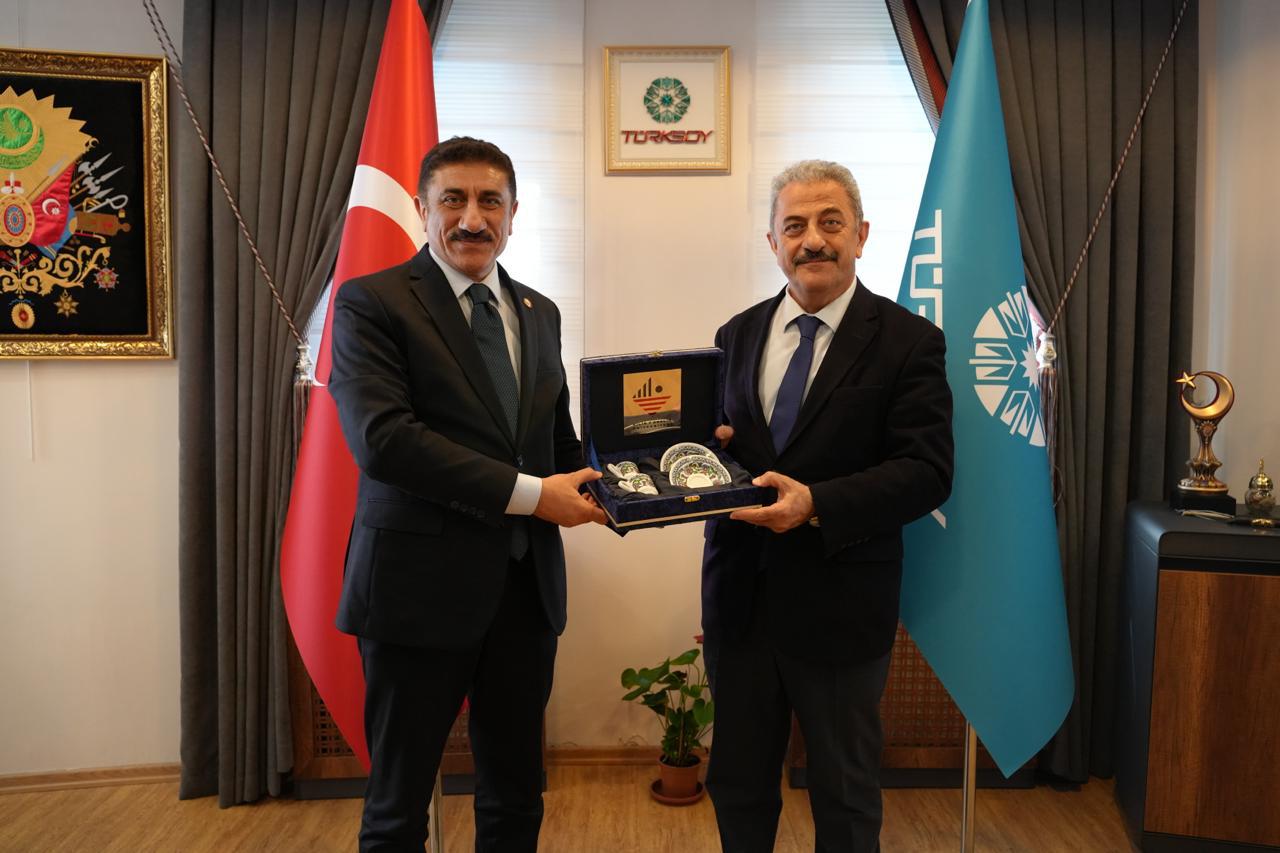 Rektörümüz Prof. Dr. Zekeriya Akman, TÜRKSOY Genel Sekreter Yardımcısı Sait Yusuf’u Ziyaret Etti