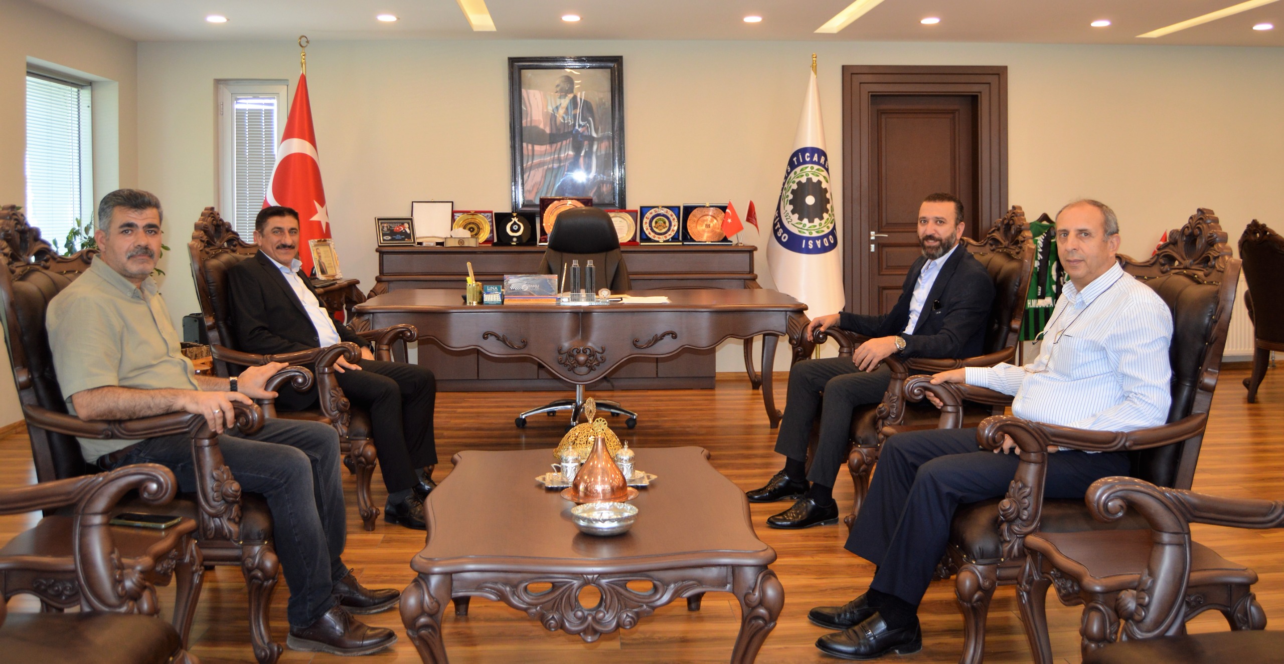 Rektörümüz Akman, Kilis Ticaret ve Sanayi Odası Başkanı Celkanlı'yı Ziyaret Etti
