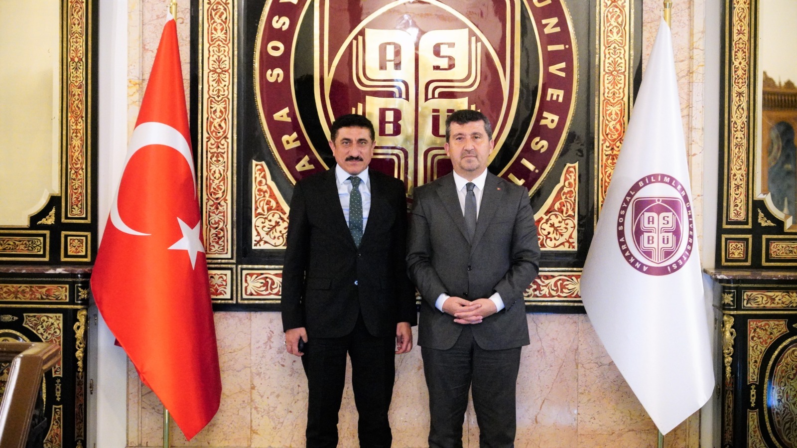 Rector Akman Paid a Visit to ASBU Rector Arıcan
