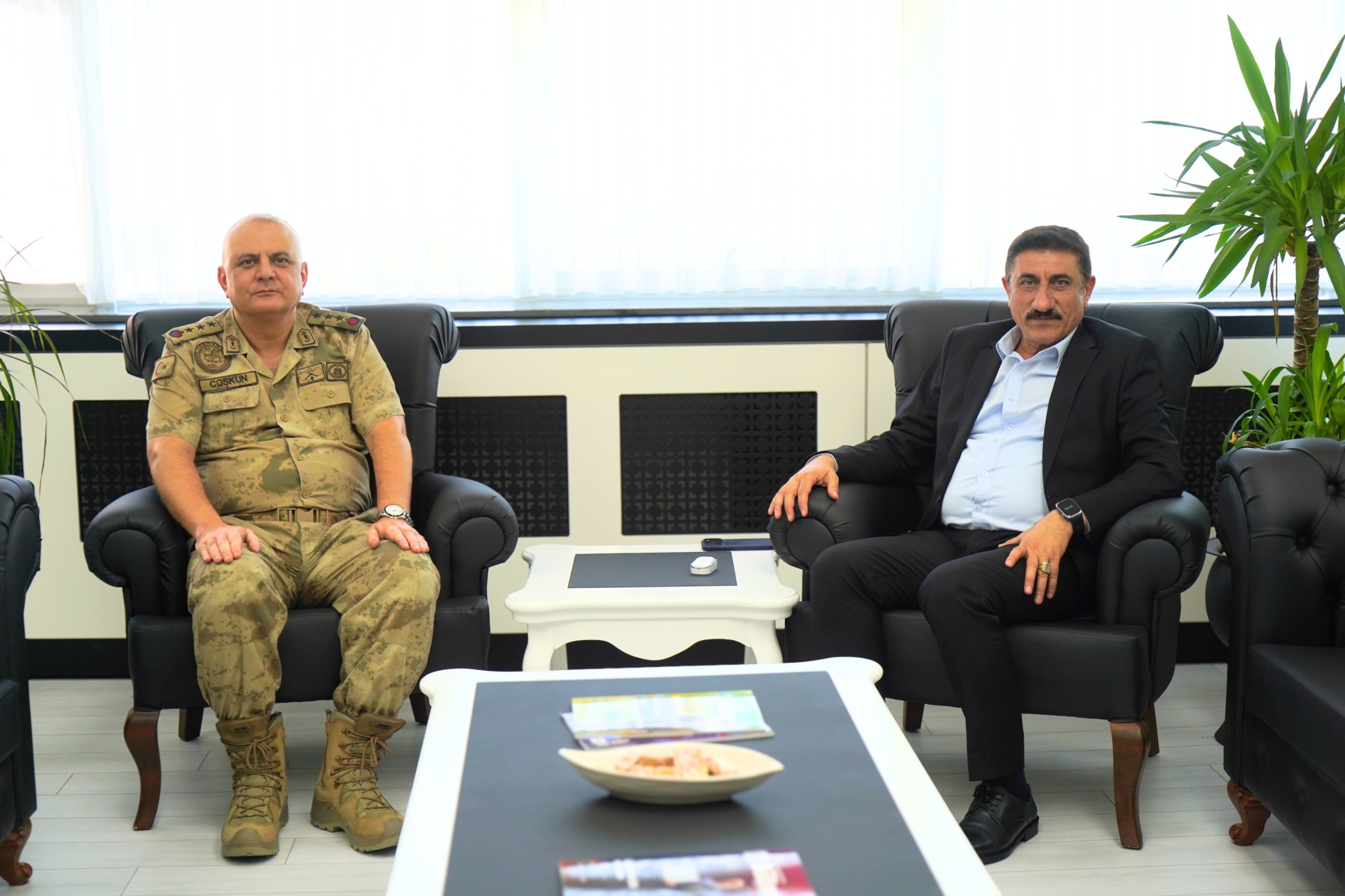 Farewell Visit from Halil Coşkun, Promoted to Brigadier General, to Rector Akman