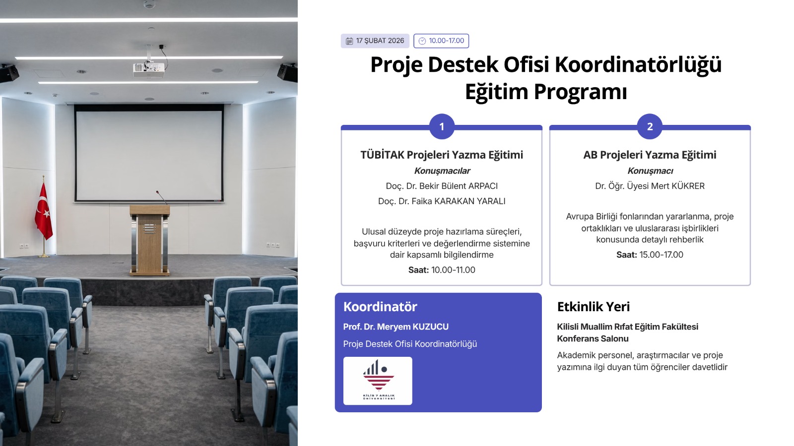Proje Destek Ofisi Eğitim Programı