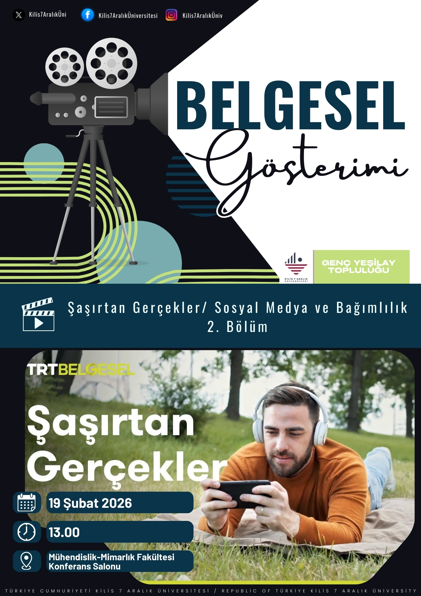 Belgesel Gösterimi: "Şaşırtan Gerçekler/ Sosyal Medya ve Bağımlılık 2. Bölüm"