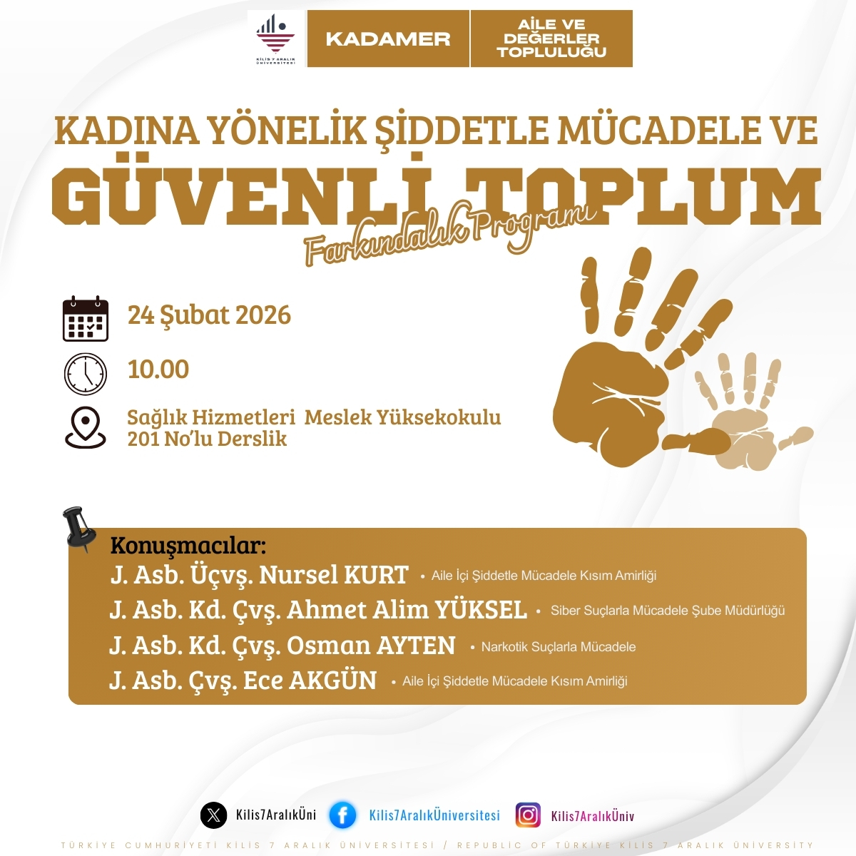 Kadına Yönelik Şiddetle Mücadele ve Güvenli Toplum Farkındalık Programı