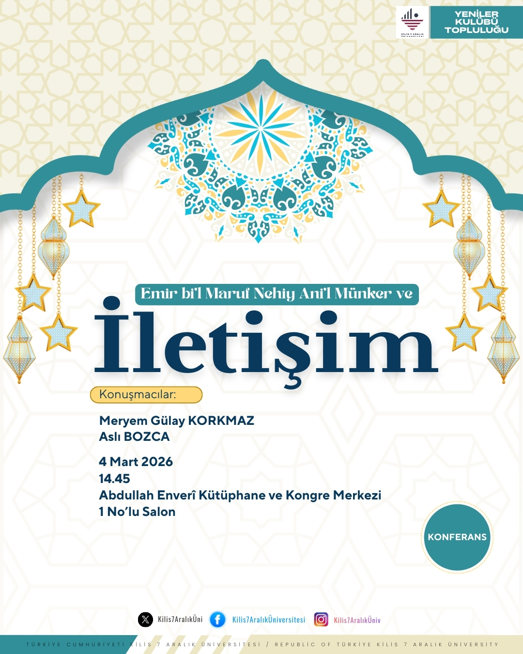 Emir bi'l Maruf Nehiy Ani'l Münker ve İletişim