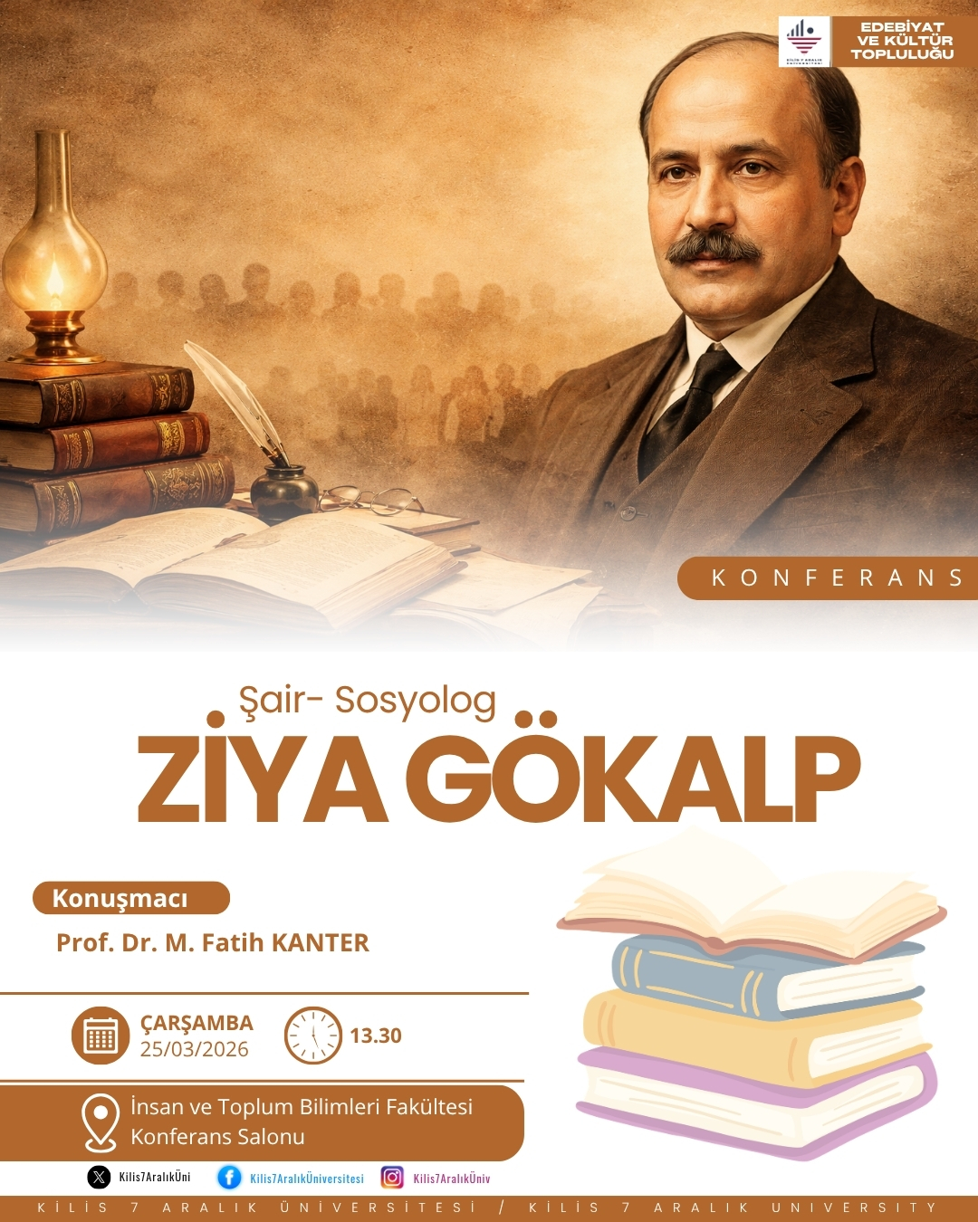 Konferans: "Şair - Sosyolog Ziya Gökalp"