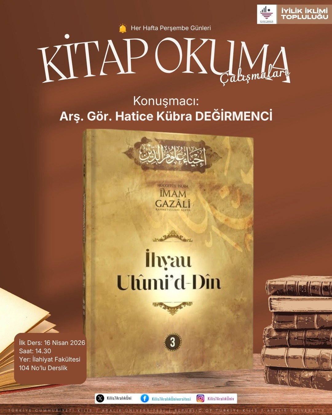 Kitap Okuma Çalışmaları: "İhyau Ulumi'd-Din"