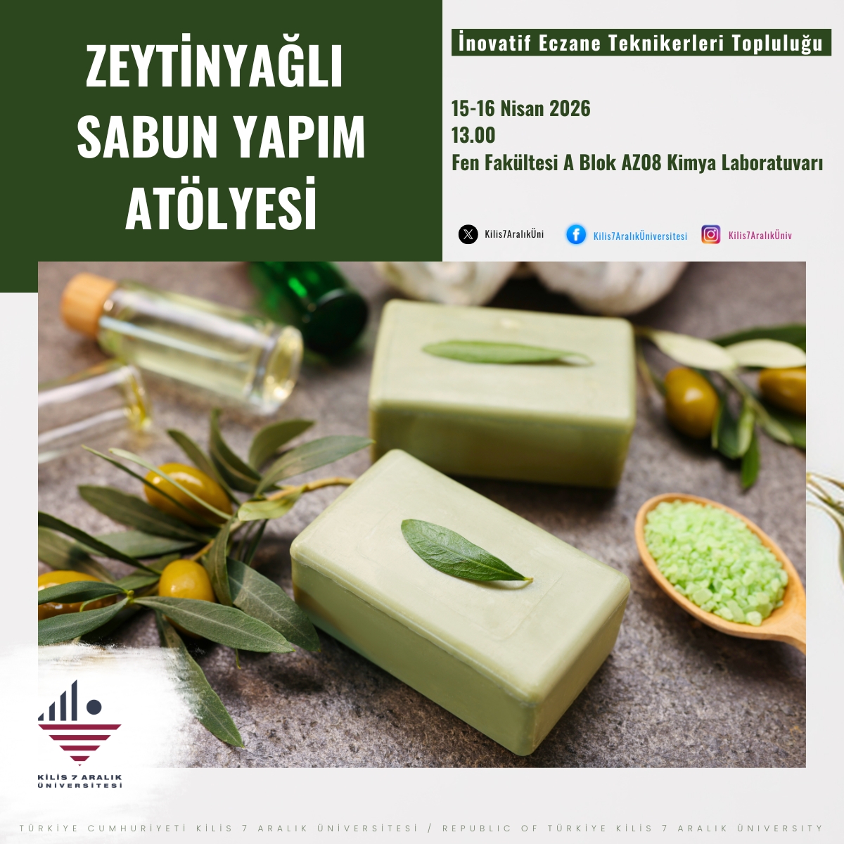 Zeytinyağlı Sabun Yapım Atölyesi