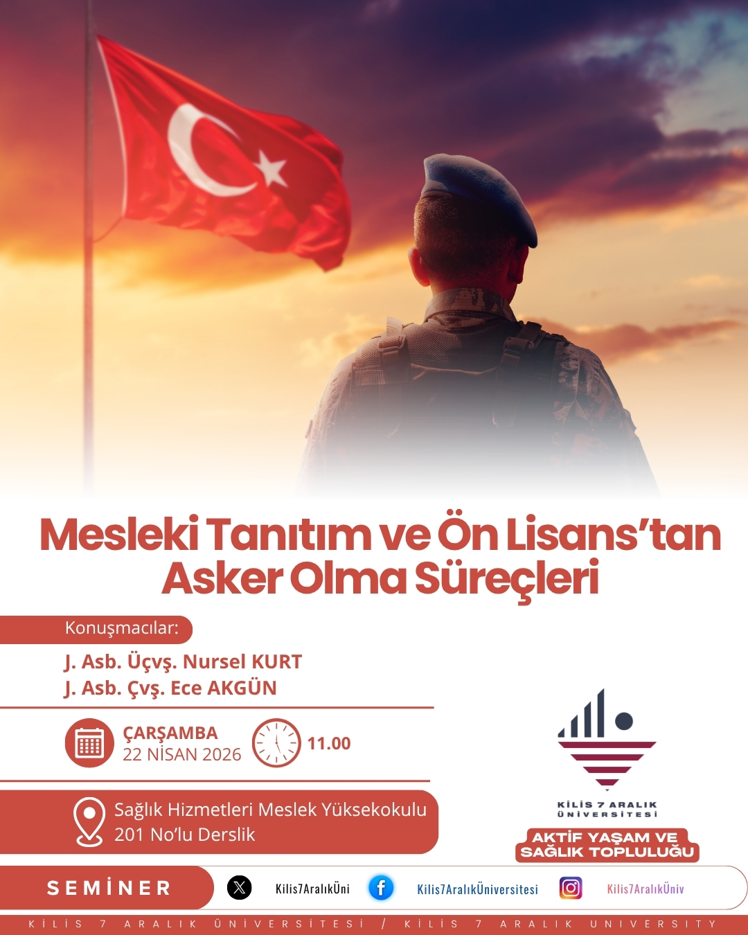 Seminer: "Mesleki Tanıtım ve Önlisans'tan Asker Olma Süreçleri"