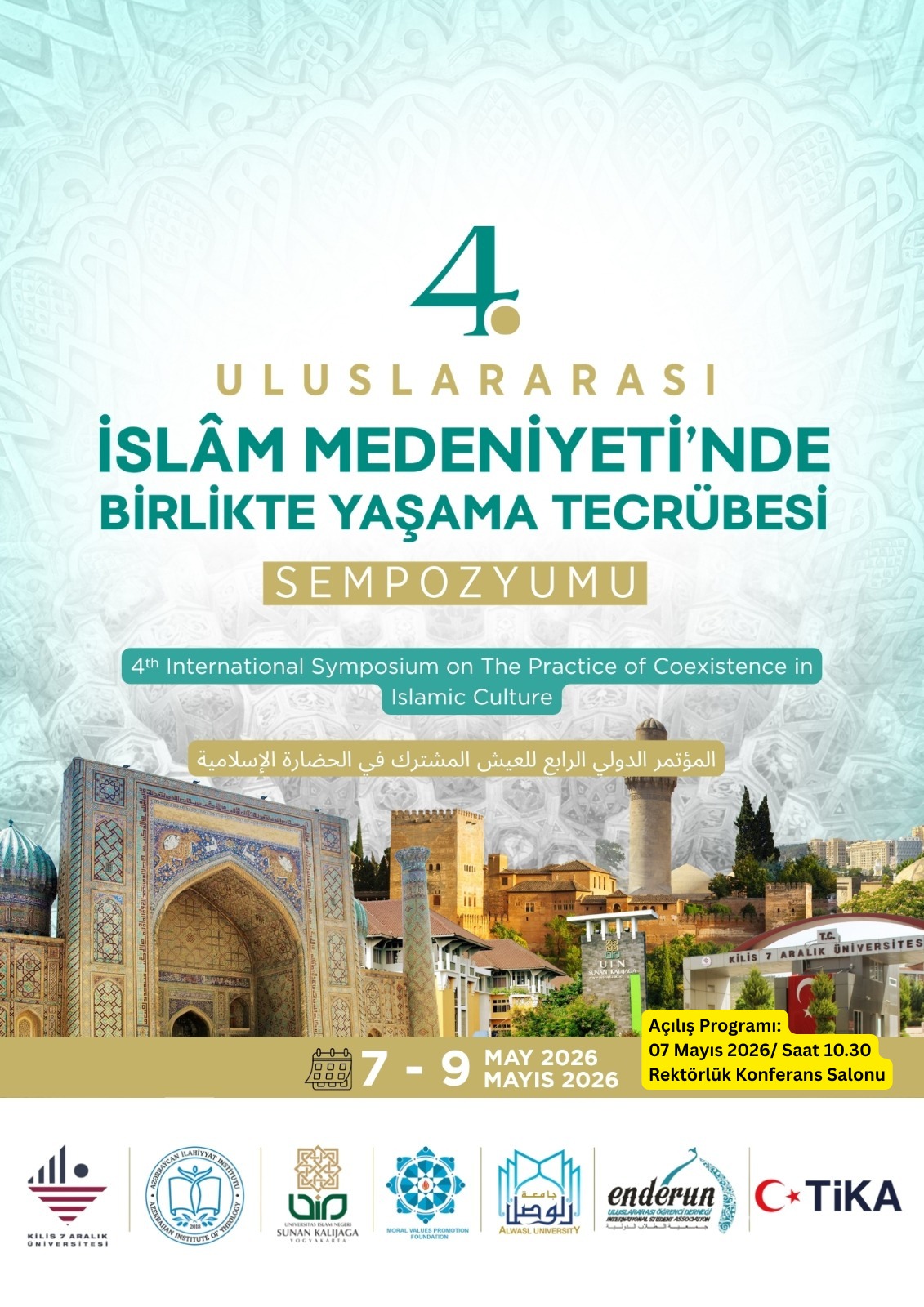 4. Uluslararası "İslâm Medeniyetinde Birlikte Yaşama Tecrübesi" Sempozyumu