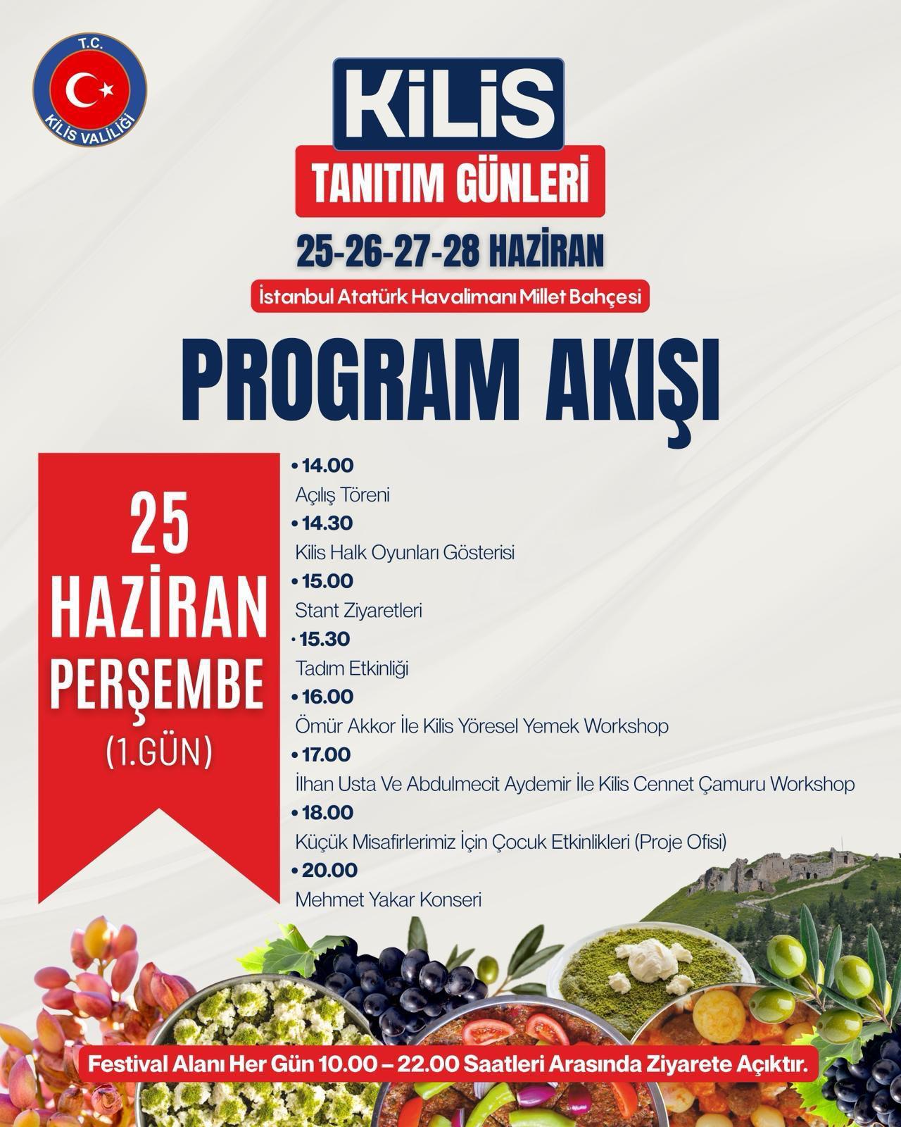 Kilis Promotion Days to Be Held in Istanbul