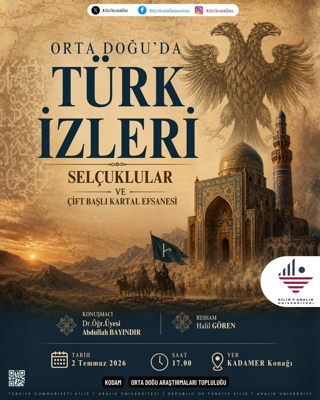 Söyleşi: "Orta Doğu'da Türk İzleri: Selçuklular ve Çift Başlı Kartal Efsanesi"