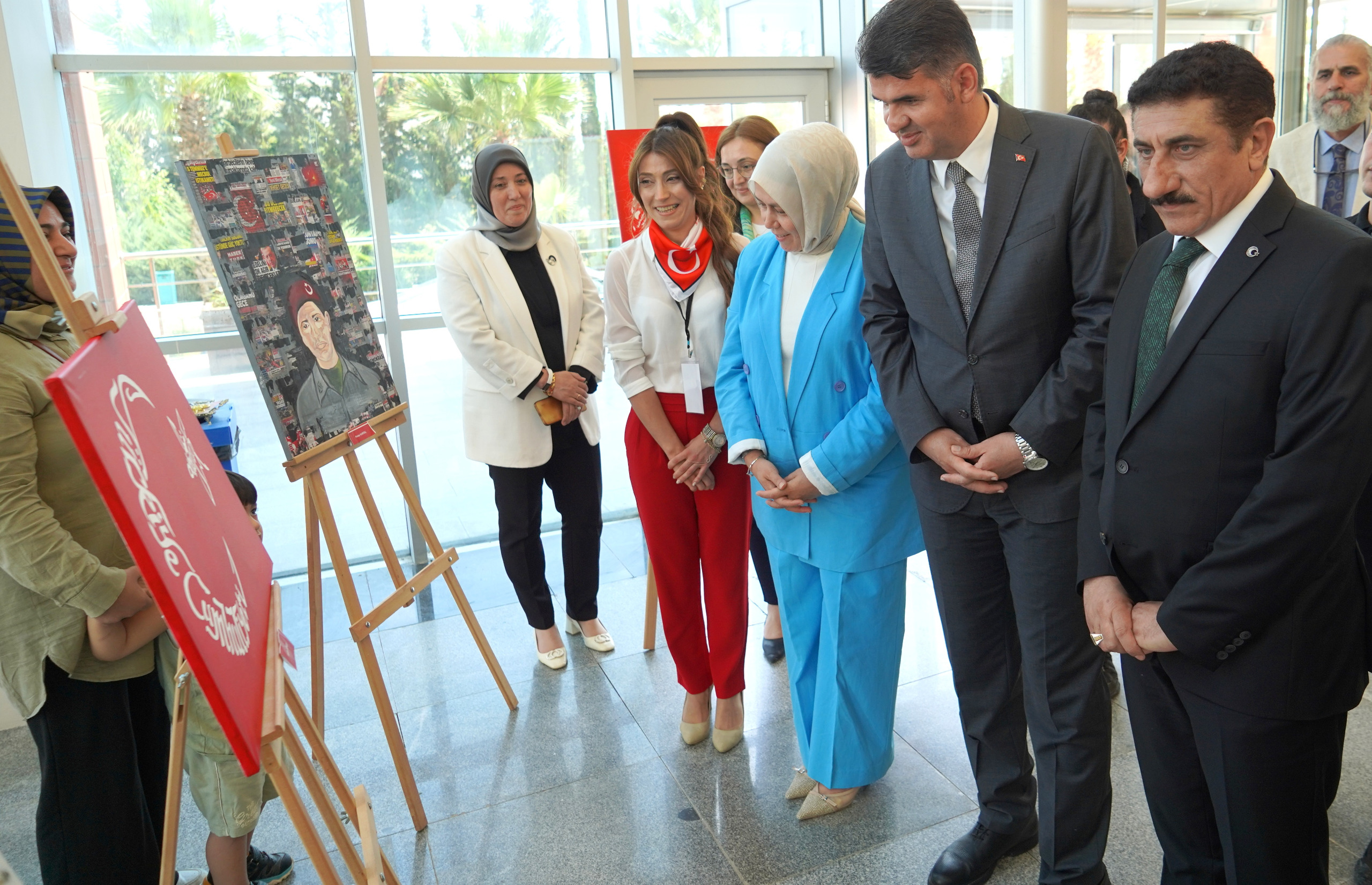 Üniversitemizde "15 Temmuz Karma Sergisi" Açıldı