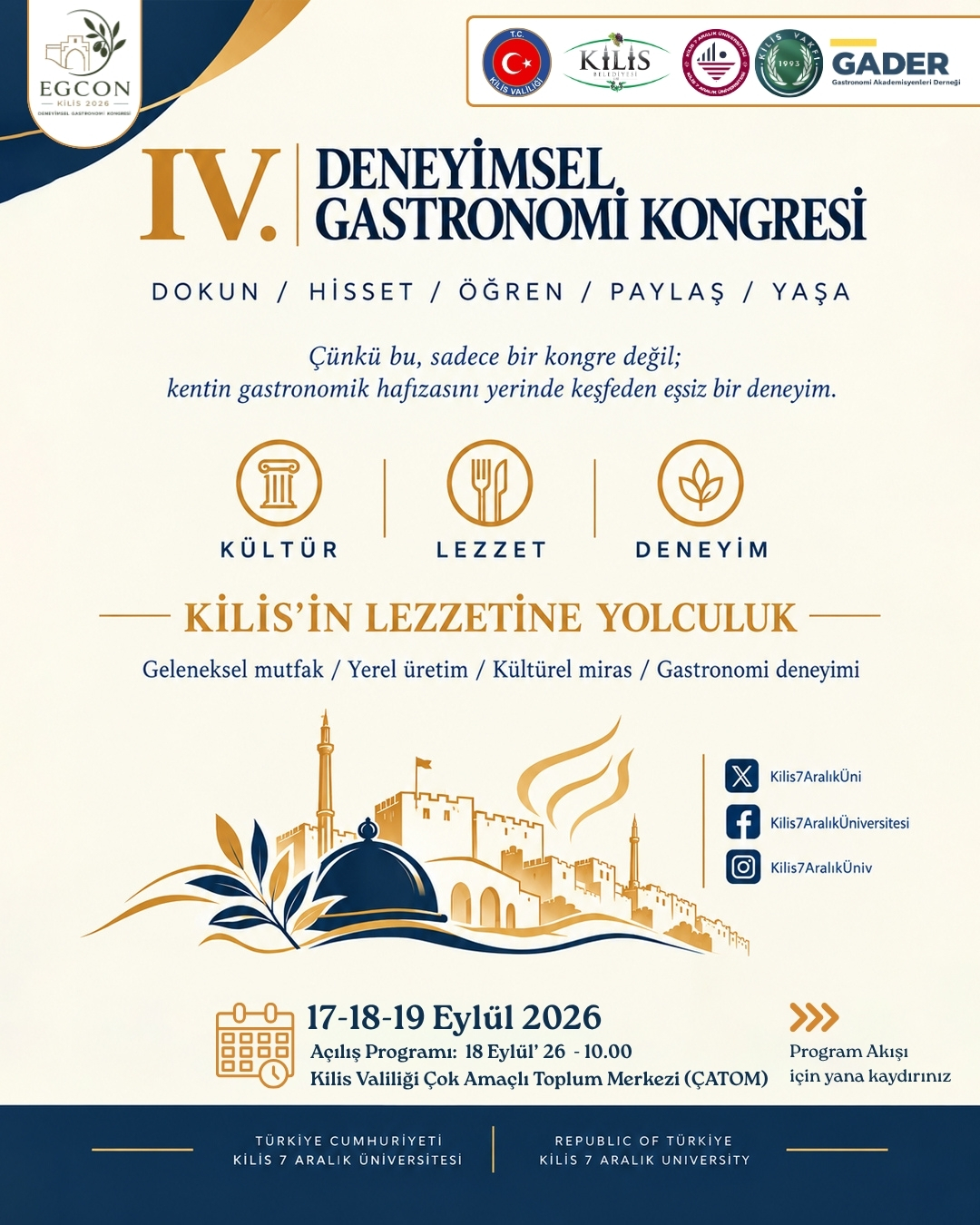 IV. Deneyimsel Gastronomi Kongresi