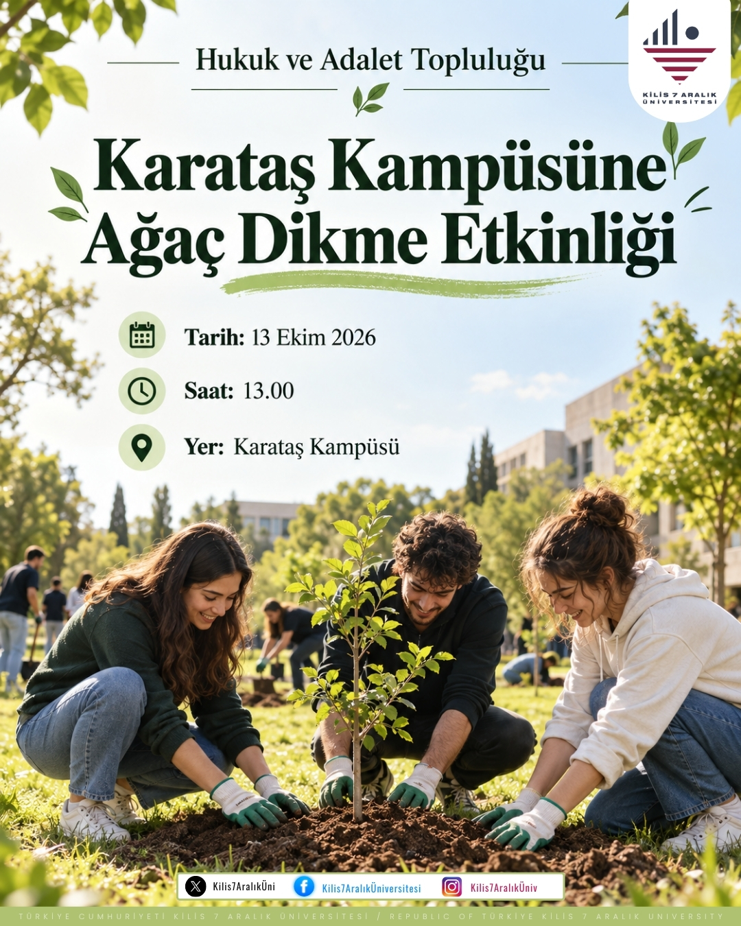 Karataş Kampüsüne Ağaç Dikme Etkinliği