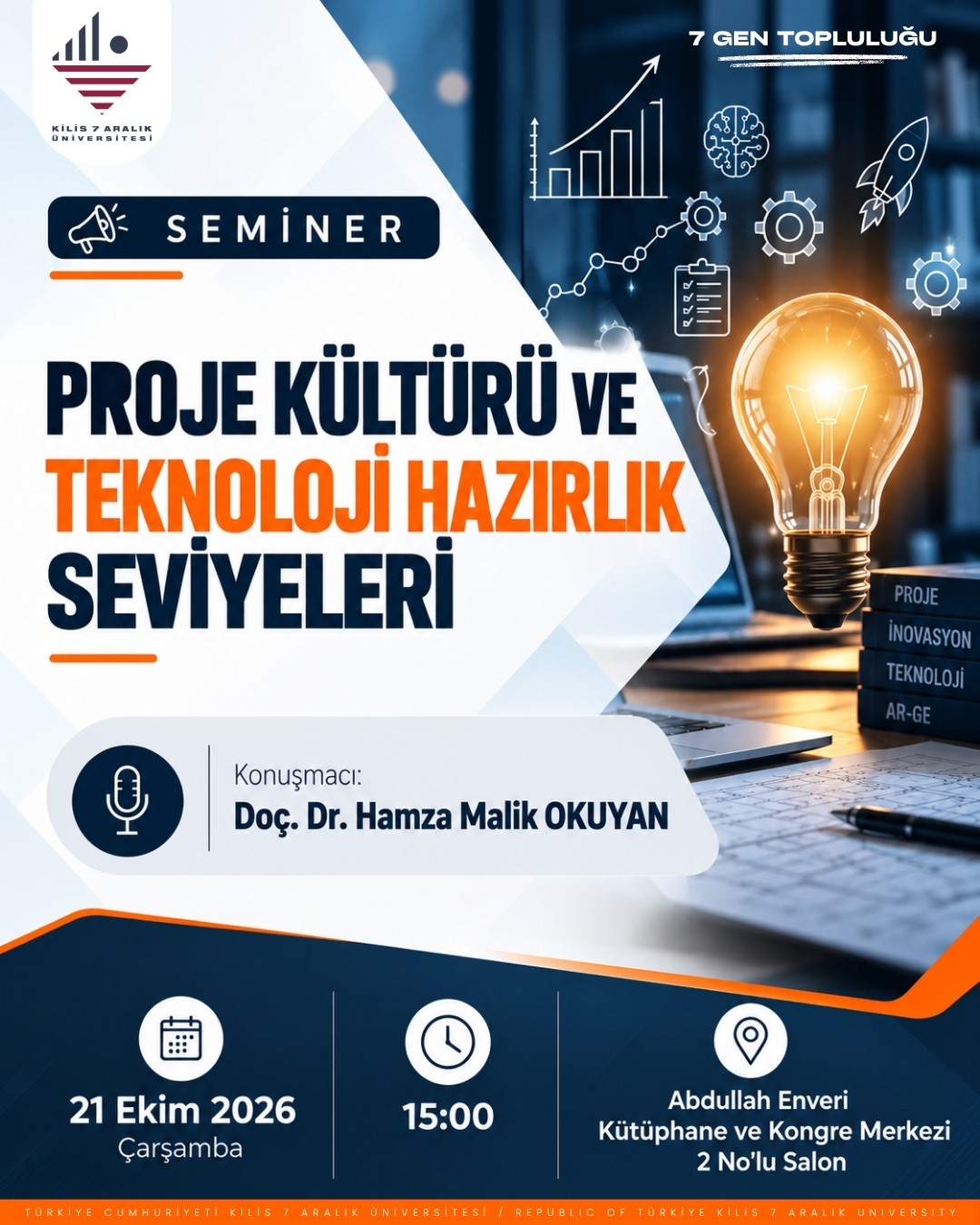 Proje Kültürü ve Teknoloji Hazırlık Seviyeleri Semineri