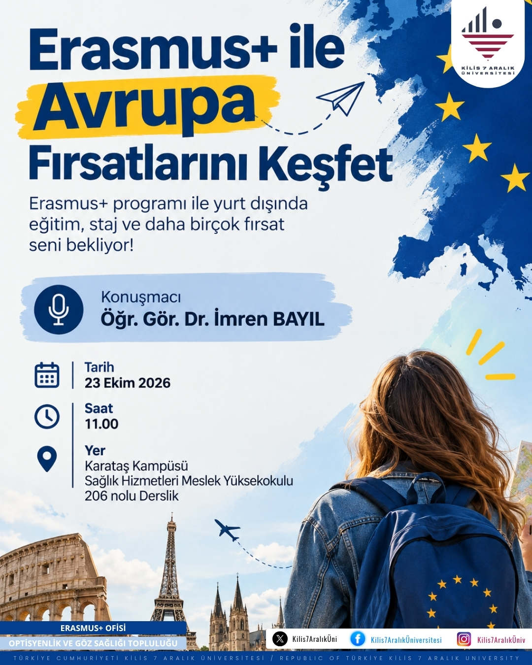 Erasmus ile Avrupa Fırsatlarını Keşfetme Semineri