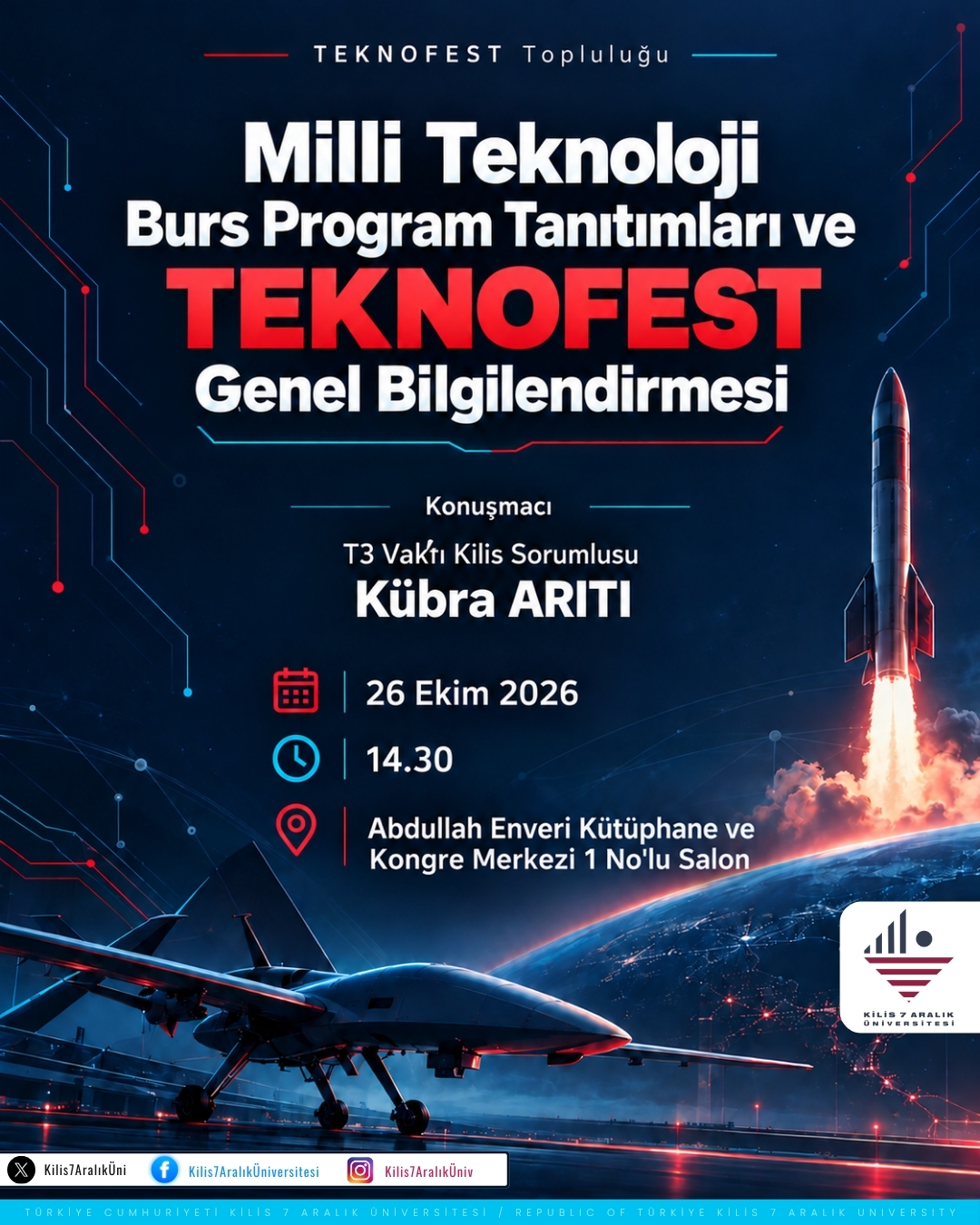 Milli Teknoloji Burs Program Tanıtımları ve TEKNOFEST Genel Bilgilendirmesi Konferansı