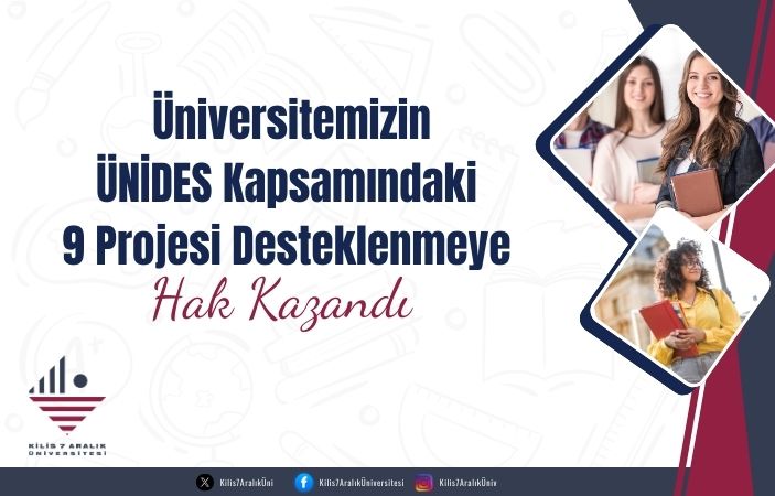 Üniversitemizin ÜNİDES Kapsamındaki 9 Projesi Desteklenmeye Hak Kazandı