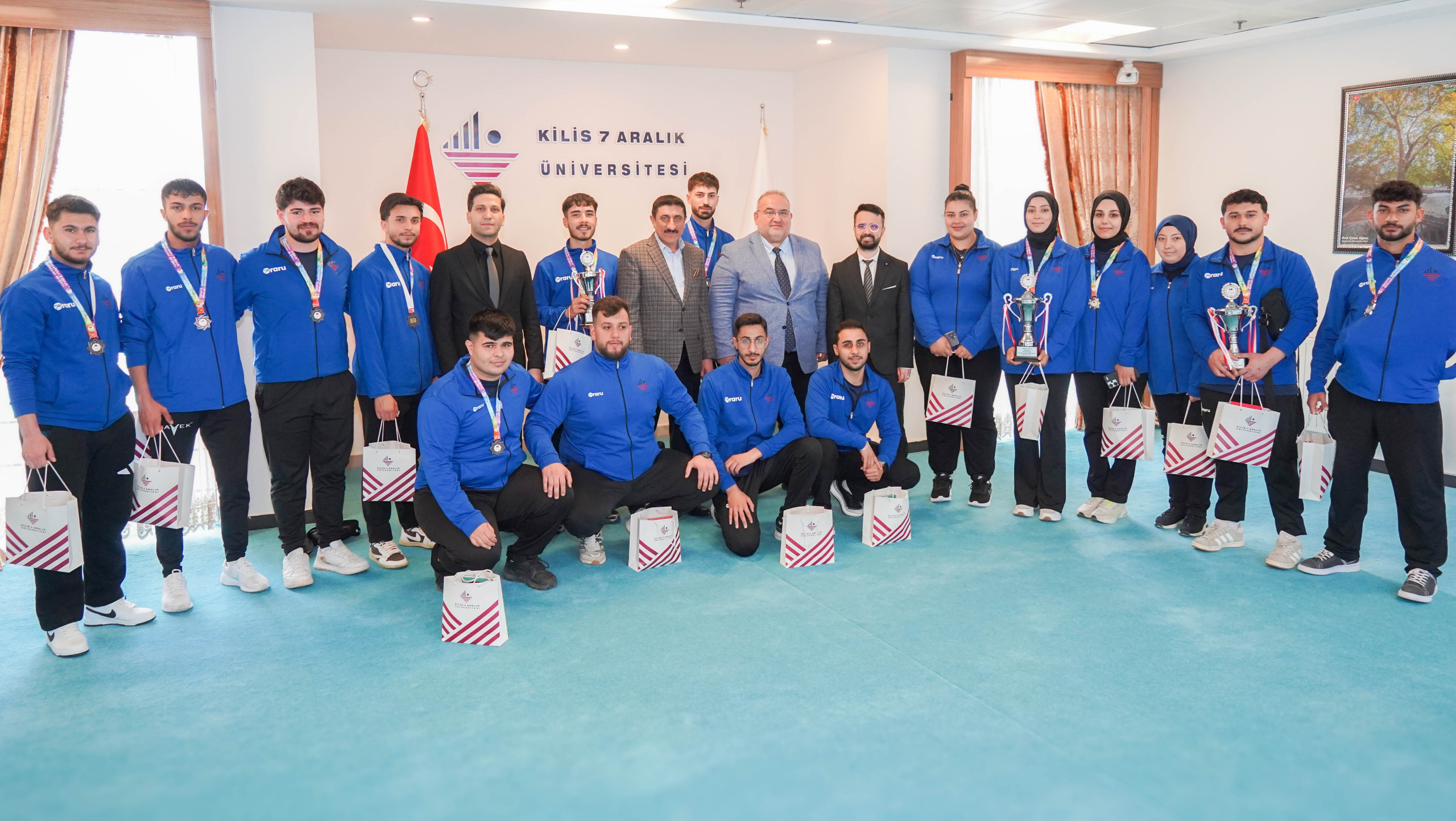 Our Judo Team, Turkish Champions, Paid a Visit to Our Rector