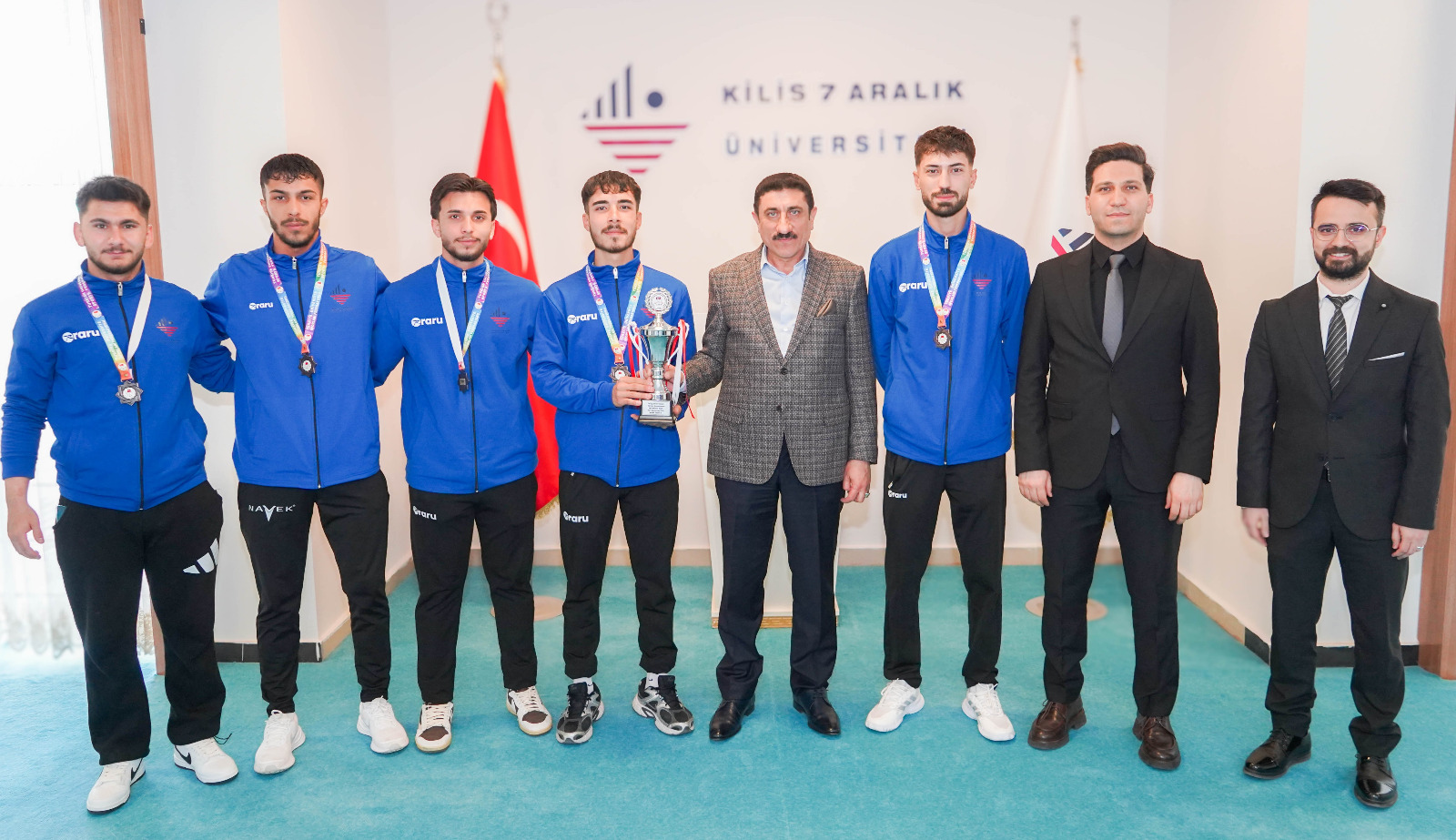 Our Men’s Hockey Team, Ranked Third in Türkiye, Paid a Visit to Our Rector