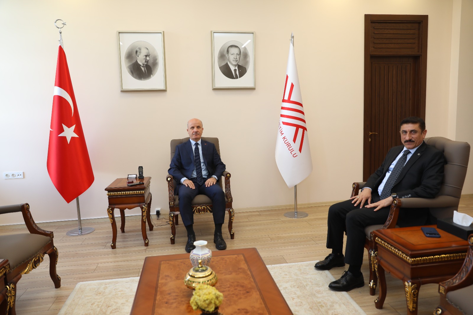 Rektörümüz Akman’dan YÖK Başkanı Prof. Dr. Erol Özvar’a Ziyaret