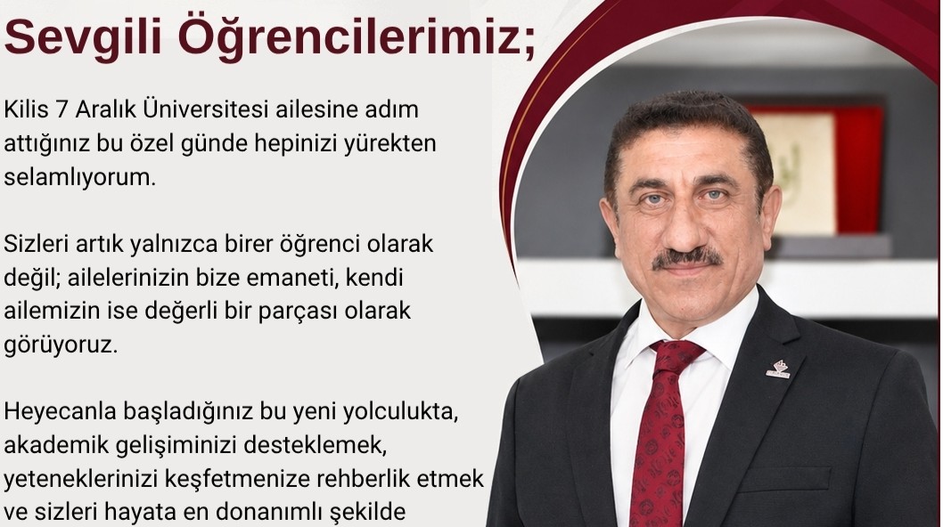 Rektörümüz Prof. Dr. Zekeriya Akman’dan Üniversitemize Yeni Yerleşen Öğrencilerimize Hoş Geldiniz Mesajı